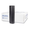 Trash Bags | Inteplast Group S404816K 45 gal. 16 microns 40 in. x 48 in. High-Density Interleaved Commercial Can Liners - Black (25 Bags/Roll, 10 Rolls/Carton) image number 2