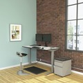 Office Desks & Workstations | Alera ALETT6030WG Reversible 59-3/8 in. x 29-1/2 in. Rectangular Laminate Table Top - White/Gray image number 5