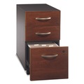 Office Filing Cabinets & Shelves | Bush WC24453SU 15.75 in. x 20.25 in. x 27.88 in. 3-Drawers: Box/Box/File, Legal/Letter/A4/A5 Series C Mobile Pedestal File - Cherry/Gray image number 1