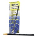 Markers | Dixon X00081 Thin Lead China Marker - Black (1-Dozen) image number 1