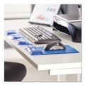 Office Furniture Accessories | Fellowes Mfg Co. 9182201 8.25 in. x 9.87 in. Gel Wrist Support with Attached Mouse Pad - Blue image number 3
