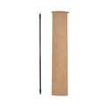 Brooms | Boardwalk BWK636 1 in. x 60 in. Nylon Plastic Threaded End Fiberglass Broom Handle - Black image number 2