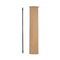 Brooms | Boardwalk BWK636 1 in. Diameter x 60 in. Fiberglass Broom Handle Nylon Plastic Threaded End - Black image number 2