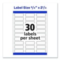 Office Jansan | Avery 06870 Print-to-the-Edge 3/4 in. x 2-1/4 in. Return Address Labels - White (750/Pack) image number 4
