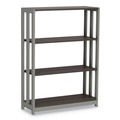 Office & Office Supplies | Linea Italia LITTR735MOC 31-1/2 in. x 11-5/8 in. x 43-1/4 in. Three-Shelf Trento Line Bookcase - Mocha image number 1