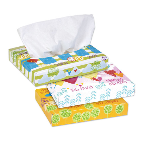 Cleaning & Janitorial Supplies | Kleenex 21195 2-Ply Facial Tissue Junior Pack - White (80/Carton) image number 0