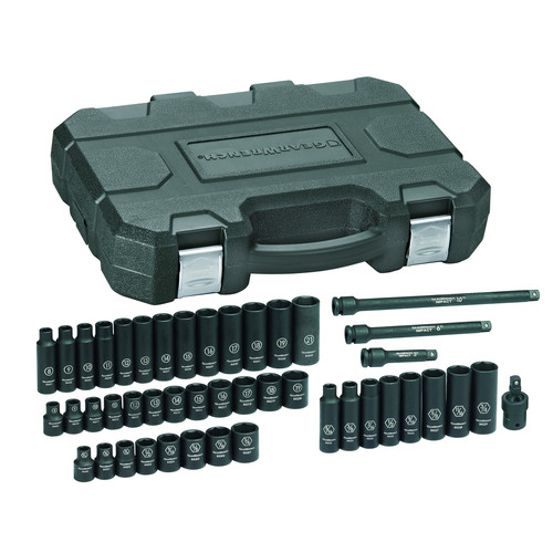  | GearWrench 84916N 44-Piece SAE/Metric 3/8 in. Drive Std/Deep Impact Socket Set image number 0