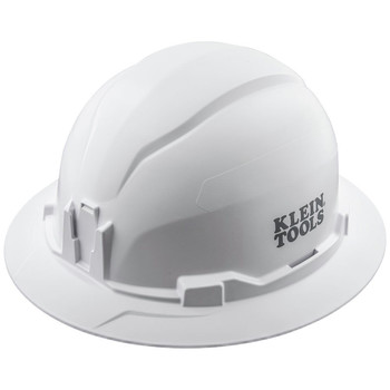 Klein Tools 20kV Non-Vented Full Brim Hard Hat - White