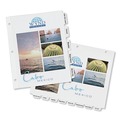Office Jansan | Avery 11515 Print-On 11 in. x 8.5 in. 5-Tab 3-Hole Customizable Punched Dividers - White (5/Pack) image number 1