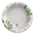 Cutlery | Dixie SX12PATH Pathways 12 oz. Heavyweight Paper Bowls - Green/Burgundy (1000/Carton) image number 1