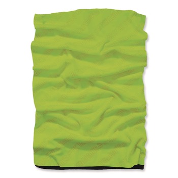 Ergodyne N-Ferno 6491 One Size Fits Most Reversible Thermal Fleece plus Poly Multi-Band - Lime
