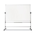  | MasterVision RQR0521 48 in. x 70 in. Earth Silver Easy Clean Mobile Revolver Dry Erase Boards - White/Silver image number 0