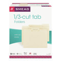 Office Jansan | Smead 10330 1/3-Cut Tabs Assorted Letter Size 0.75 in. Expansion File Folders - Manila (100/Box) image number 4