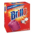 Cleaning Tools | Brillo 53335 3 in. x 3 in. Steel Wool Soap Pads - Gray/Pink (12/Carton) image number 2