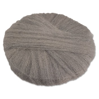 GMT 17 in. Diameter Grade 2 (Coarse): Stripping/Scrubbing Radial Steel Wool Pads - Gray (12/Carton)