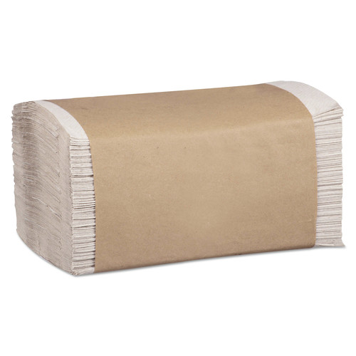 Marcal PRO P600N 100% Recycled 1-Ply 8.62 in. x 10.25 in. Paper Towels - Natural (12 Packs/Carton, 334/Pack) image number 0