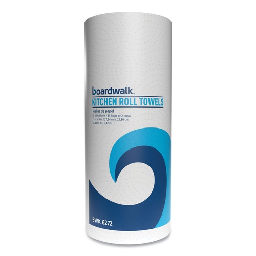 Paper Towels and Napkins | Boardwalk WPBWK6272 11 in. x 9 in. 2-Ply Kitchen Roll Towel - White (30/Carton) image number 0
