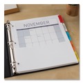 Office Jansan | Avery 11270 11.25 in. x 9.13 in. 5-Tab Insertable Dividers with Single Pockets - White (1-Set) image number 2