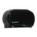 Paper Towels and Napkins | Boardwalk R3670BKBW 13 in. x 6.75 in. x 8.75 in. Standard Twin Toilet Tissue Dispenser - Black image number 2