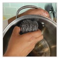 Bulk Savings Pricing 2 | Boardwalk 83LGI Stainless Steel Scrubber - Medium, Steel Gray (72/Carton) image number 3