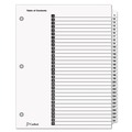 Office Jansan | Cardinal 60113CB 31 Tab 1 - 31 Letter Traditional Onestep Index System - White (31/Set) image number 0