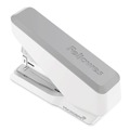 Office Staplers & Punches | Fellowes Mfg Co. 5014301 LX860 EasyPress 40-Sheet Capacity Half Strip Stapler with Antimicrobial Protection - Gray/White image number 3