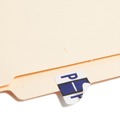 Office Jansan | Smead 67086 1 in. x 1.25 in. "P" End Tab Filing Label - White/Violet (500/Roll) image number 3