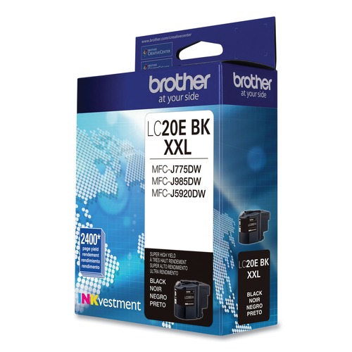 Bulk Savings Pricing 2 | Brother LC20EBK INKvestment 2,400 Page-Yield Super High-Yield Ink - Black image number 0