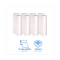 Trash Bags | Boardwalk V7658HNKR01 38 in. x 58 in. 60 gal. 14 mic High-Density Can Liners - Natural (200/Carton) image number 6