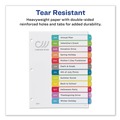 Office Jansan | Avery 11847 11 in. x 8.5 in. 12-Tab Jan. to Dec. Customizable TOC Ready Index Multicolor Tab Dividers - White (1 Set) image number 6