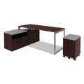 Office Desks & Workstations | Alera ALETT7230CM Reversible 71-1/2 in. x 29-1/2 in. Rectangular Laminate Table Top - Medium Cherry/Mahogany image number 3