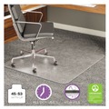  | Deflecto CM17233 45 in. x 53 in. Wide Lipped ExecuMat All Day Use Chair Mat for High Pile Carpet - Clear image number 6