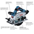 Circular Saws | Bosch GKS18V-22LN 18V Brushless Lithium-Ion 6-1/2 in. Cordless Blade-Left Circular Saw (Tool Only) image number 4