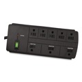 Office Electronics & Batteries | GoGreen Power GG-18316BK 6 ft. Cord 750 Joules 8-Outlet Surge Protector - Black image number 0