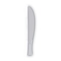  | Dixie KM217 Heavy Medium Weight Knives Plastic Cutlery - White (1000/Carton) image number 2