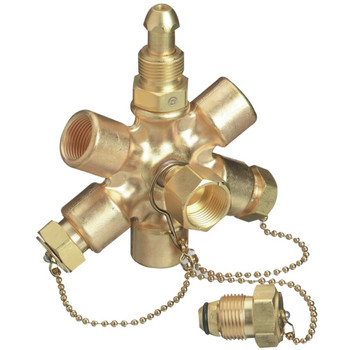 AIR TOOL ACCESSORIES | Western Enterprises MB-70 3000 PSI Argon/Helium/Nitrogen Manifold Block Assemblies