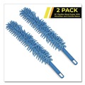 Dusters | Gritt Commercial GRI1762PK 22 in. Length Flexible Wand Duster with Microfiber and Chenille Sleeve - Blue (2/Pack) image number 3