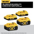 Batteries | Dewalt DCB324-4 (4) 20V MAX 4 Ah and 2 Ah Lithium Ion Batteries image number 1