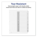 Office Jansan | Avery 11142 Ready Index 11 in. x 8.5 in. 15-Tab 1 to 15 Customizable TOC Dividers - Black Tabs/White (1-Set) image number 4