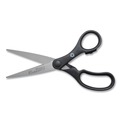 Customer Appreciation Sale - Save up to $60 off | Westcott 15582 Kleenearth Basic Plastic Handle Scissors, Pointed Tip, 7-in Long, 2.8-in Cut Length, Black Straight Handle image number 1