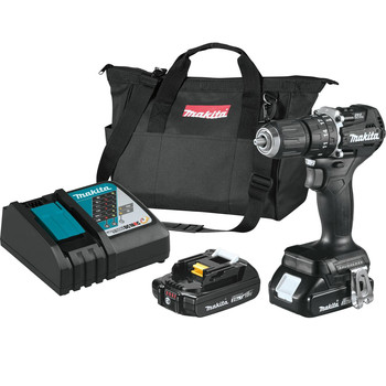 Makita XPH15RB 18V LXT Brushless Sub-Compact Lithium-Ion 1/2 in. Cordless Hammer Drill-Driver Kit with 2 Batteries (2 Ah)