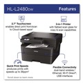 Bulk Savings Pricing 2 | Brother HLL2480DW HL-L2480DW Wireless Compact Monochrome Multi-Function Laser Printer image number 3