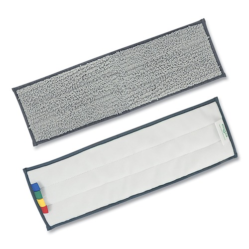 Mops | Unger EF40M Excella 20 in. x 6 in. Reusable Mopping Pad - Gray with Color-Coding Tabs image number 0
