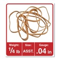  | Universal UNV00454 Size 54 Rubber Bands with Assorted Gauges - Beige (4 oz/Box) image number 2