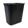 Trash & Waste Bins | Boardwalk 3485202 28 qt. Plastic Soft-Sided Wastebasket - Black image number 0