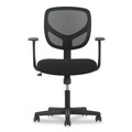  | Basyx HVST102 17 in. - 22 in. Seat Height 1-Oh-Two Mid-Back Task Chair Supports Up to 250 lbs. - Black image number 1