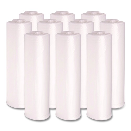 Trash Bags | Boardwalk V8046MNKR04 40 in. x 46 in. 45 gal. 11 mic High-Density Can Liners - Natural (250/Carton) image number 0
