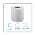 Cleaning & Janitorial Supplies | Boardwalk B6150 156.25 ft. 2-Ply Septic Safe Toilet Tissue - White (96/Carton) image number 4
