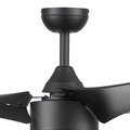 Ceiling Fans | Honeywell 51862-45 56 in. Pull Chain Contemporary Wet Rated Outdoor LED Ceiling Fan with Light - Matte Black image number 4