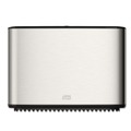 Cleaning & Janitorial Supplies | Tork 465500 14 in. x 5.13 in. x 9.88 in. Image Design Mini Jumbo Bath Tissue Roll Dispenser - Stainless Steel image number 0